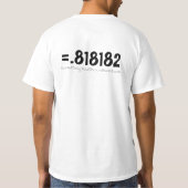 T-shirt 9/11 math (Dos)