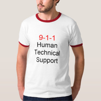 T-shirt 9-1-1 support technique humain