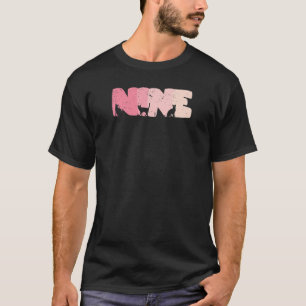 T-shirt 9 An Vieux Cute Chat Anniversaire Fille 9e B jour
