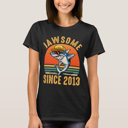 T-shirt 9 Anniversaire Requin 9 Anniversaire Jawsome depui (Devant)