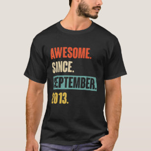 T-shirt 9 Ans 9e Anniversaire Awesome depuis le 20 septemb
