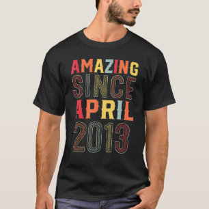 T-shirt 9 Ans 9ème anniversaire Extraordinaire depuis avri