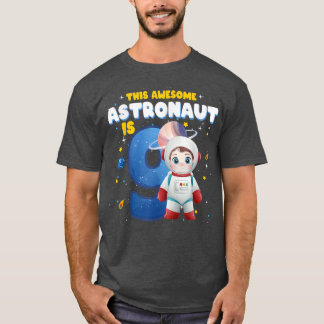 T-shirt 9 ans Anniversaire Garçon Astronaut Espace Spa