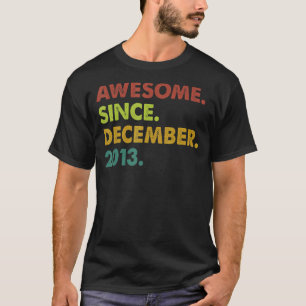 T-shirt 9 Ans Awesome depuis Décembre 2013 9e anniversaire