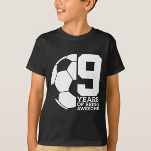 T-shirt 9 Ans de Foot Incroyable 9e Anniversaire _1