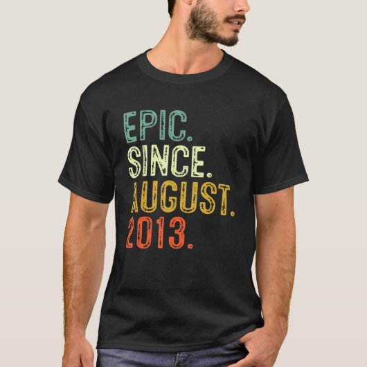 T-shirt 9 ans Epic depuis août 2013 9e anniversaire B (Devant)