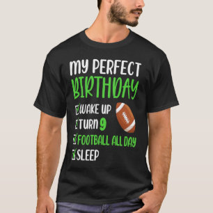 T-shirt 9 Ans Football Américain fête d'anniversaire 9e Bo