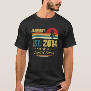 T-shirt 9 Ans Janvier 2014 9e Anniversaire