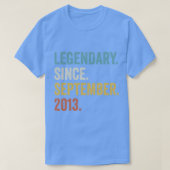 T-shirt 9 Ans Légendaire Depuis Septembre 2013 9e Bir (Design devant)