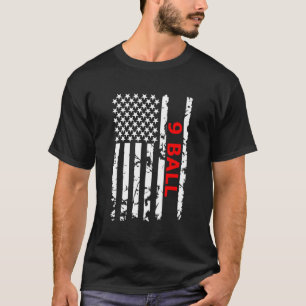 T-shirt 9 Bal Pool Table Billiards Cadeau