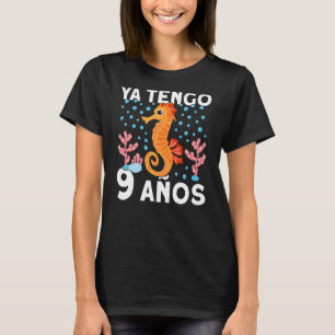 T-shirt 9 Birthday Seahorse Dino I already have 9