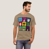 T-shirt 9 chiens cadeau garçon (Devant entier)