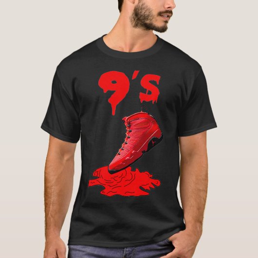 T-shirt 9 Chili Basket rouge Match Tee - shirts Chaussures (Devant)