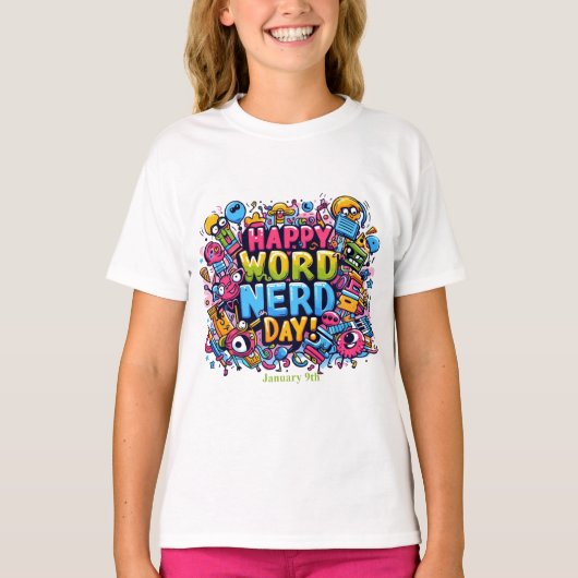 T-shirt 9 janvier - Jour Nerd (Devant)