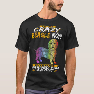 T-shirt 9 Je suis la folle maman Beagle 108