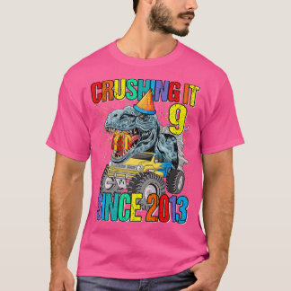 T-shirt 9 La Contrebande Depuis 2013 Monster Truck Dinosau
