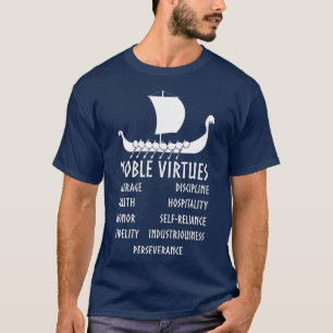 T-shirt 9 Noble Virtues Norse Mythology Nine Viking