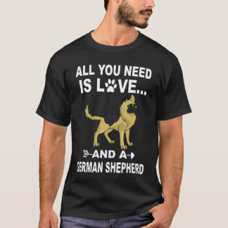 T-shirt 9 Tout ce dont vous avez besoin est l'amour et un