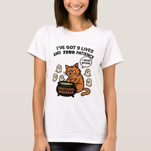 T-shirt 9 vies (Devant)
