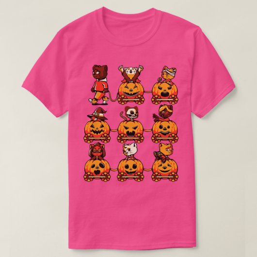 T-shirt 9 Vit Halloween de chat par Tobe Fonseca (Design devant)