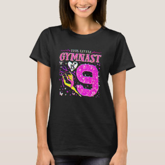 T-shirt 9 Year Old Gymnast 9th Birthday Tumbling Gymnastic