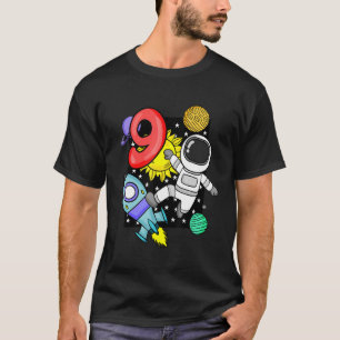 T-shirt 9e anniversaire - Astronaut Birthday Boy - neuf an