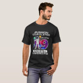 T-shirt 9e anniversaire astronaute espace 9 ans Anniversai (Devant entier)