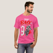 T-shirt 9E Anniversaire Boy Bmx Anniversaire Décorations (Devant entier)