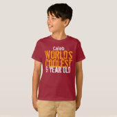 T-shirt 9e anniversaire cadeau World's Coolest 9 ans (Devant entier)