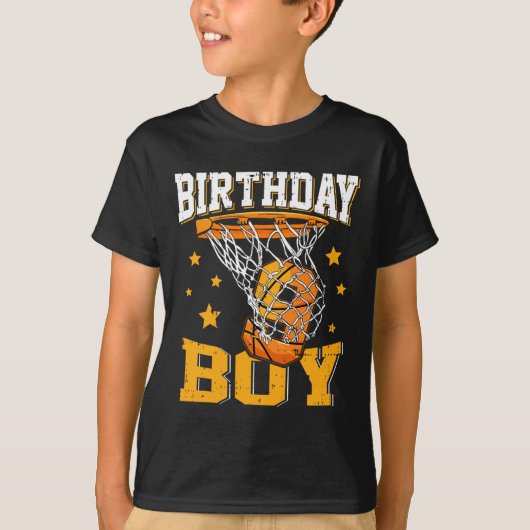 T-shirt 9e anniversaire de basket-ball garçon 9 ans de bas (Devant)