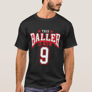 T-shirt 9e anniversaire de basket-ball Lover 9 ans Anniver