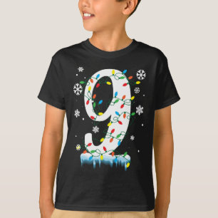 T-shirt 9e anniversaire fêtes de Noël flocon de neige enfa