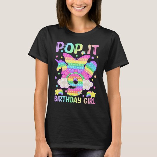 T-shirt 9e anniversaire Fidget Jouet Pop It Anniversaire F (Devant)