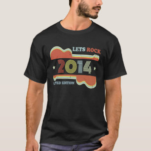 T-shirt 9e anniversaire Guitare Vintage Retro Lets Rock 20