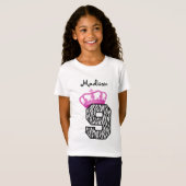 T-Shirt 9e anniversaire Princesse Crown et Zebra V01 (Devant entier)