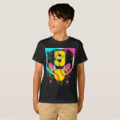 T-shirt 9e anniversaire Softll Home Plate Drip Glace 9 Ans (Devant entier)