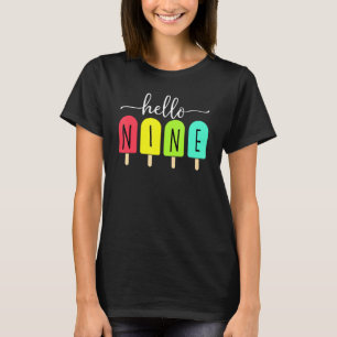 T-shirt 9e Anniversaire tenue Garçon Été Crème glacée Né 2