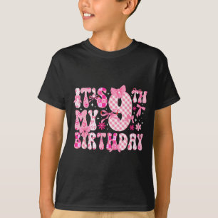 T-shirt 9e Anniversaire Thème Coquette Fille de Neuf Ans C