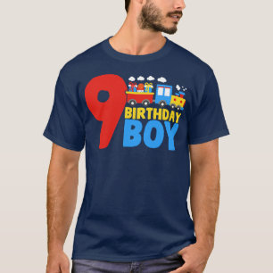 T-shirt 9e Anniversaire Trains Anniversaire Garçon