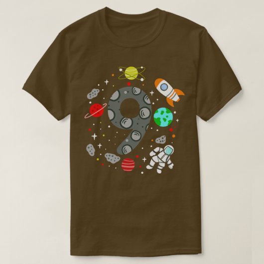 T-shirt 9e astronaute spatial (Design devant)