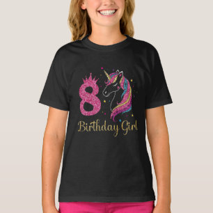T-shirt 9e Fille Anniversaire Unicorn, Anniversaire Unicor