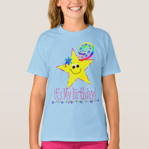 T-shirt 9ème Étoiles de chemise de fête d'anniversaire