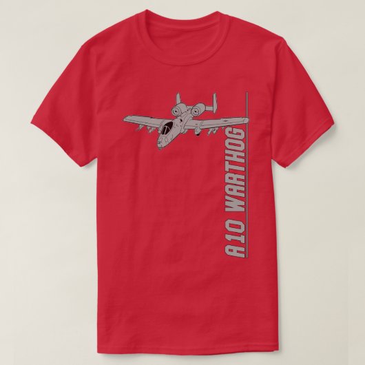 T-shirt A10 Thunderbolt II, Thunderbolt, chasseurs à réact (Design devant)