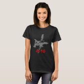 T-shirt A10 Thunderbolt Warthog Aircraft (Devant entier)