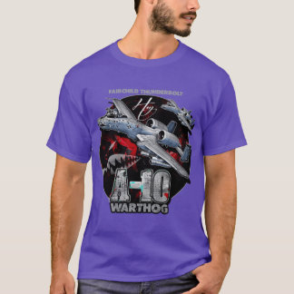 T-shirt A10 Warthog Fairchildhunderbolt USAF Chasseur Aéri