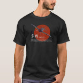 T-shirt "A6M zéro" d'art d'aviation (Devant)