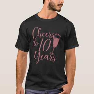 T-shirt À 10 Ans de Femmes pour les 10 Ans d'Anniversaire