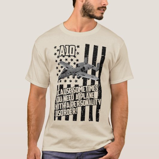 T-shirt A-10: Unyielding Combat Support (Devant)