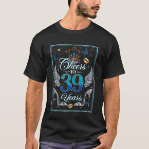 T-shirt À 39 ans pour l'anniversaire de mariage 39e Bi