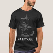 T-shirt A-4 Skyhawk US Military Light Attack Avion à réact (Devant)